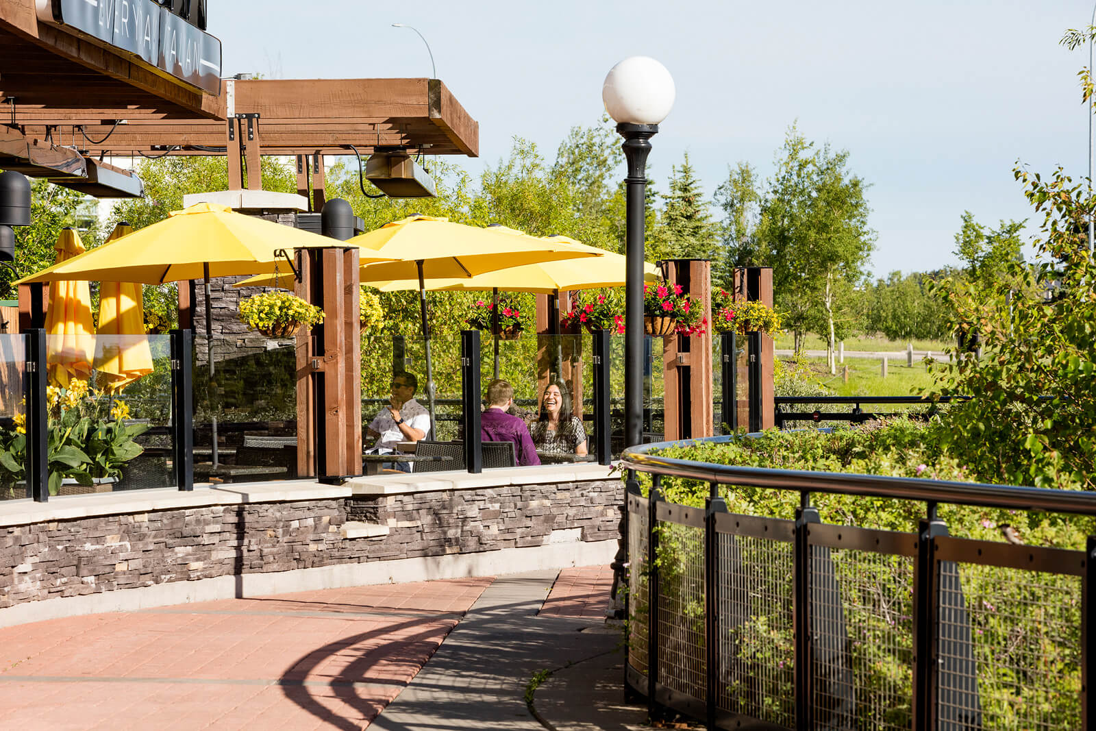 view of outdoor patio at Allora Everyday Italian within Aspen Landing Shopping Centre